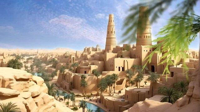Streets of the old city Diriyah near Ar Riyadh, Kingdom of Saudi Arabia