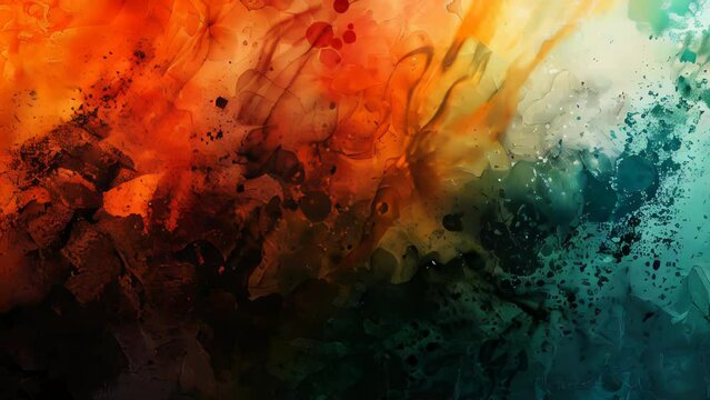 Colorful abstract grunge background. With different color patterns: yellow (beige); brown; green; blue