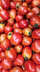 background of tomatoes in traditional markets.