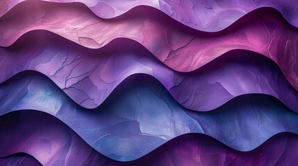 Purple and Blue Waves on Purple Background