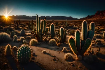 Fototapeten cactus in the desert © Saqib Raza