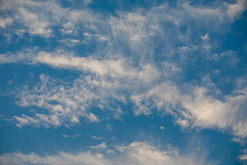 Close-up. Bright cirrus clouds.Close-up. Bright cirrus clouds.