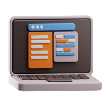 Object Computer Programming Software Development 3D Illustration