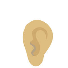 Human Ear Vector Icon 