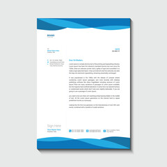 Obraz premium Company letterhead design template