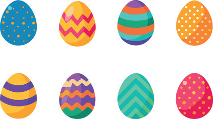 set of easter eggs