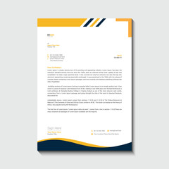 Letterhead design template