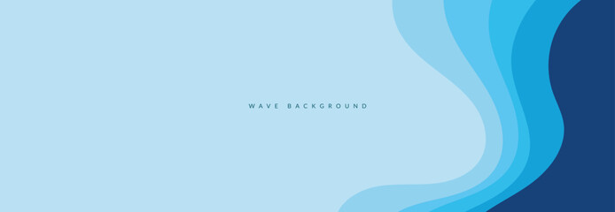 Sea waves layer vector background illustration. Sea beach vector illustration.
