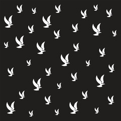 Dove Icon Flat Graphic Design

