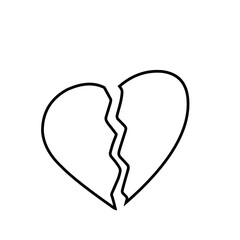 Broken Heart Icon 