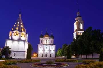 June night on Cathedral Square. Kolomna. Moscow region, Russia - 766119016