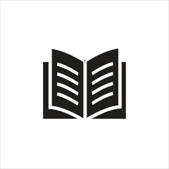open book vector icon line template