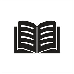 open book vector icon line template