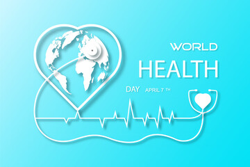 Health world day, Vector illustration sign symbol poster concept design. - 766119666