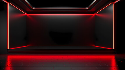 Obraz premium Modern futuristic neon background