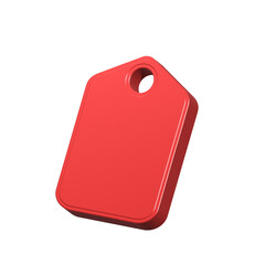 Hang tags 3d blank isolated