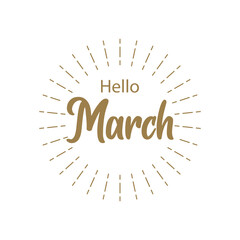 Hello May typography