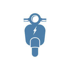 Electric motorcycle illustration