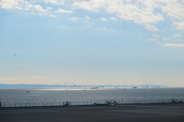 The afternoon airport view from Haneda Airport Tokyo, Japan,