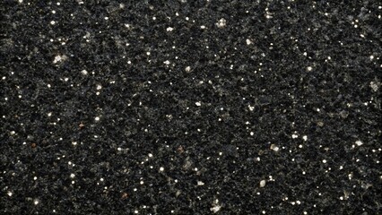 Black sparkle galaxy granite texture background