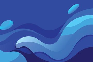 Abstract fluid background with blue color