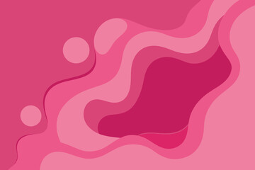 Pink Abstract Paper Cut Background