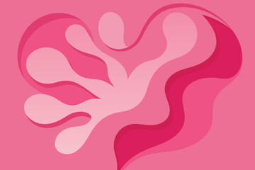 Pink Abstract Paper Cut Background