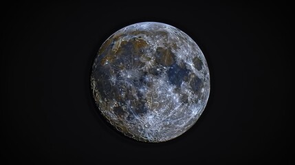 Obraz premium a full moon on the black night sky