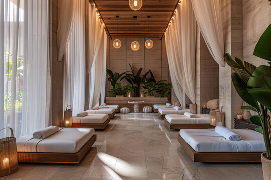 Experience a luxurious wellness spa retreat with rejuvenating treatments, yoga classes, and holistic therapies for health and balance.