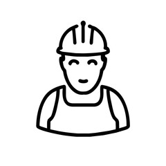Bauarbeiter Monteur Arbeiter Oberkörper Symbol
