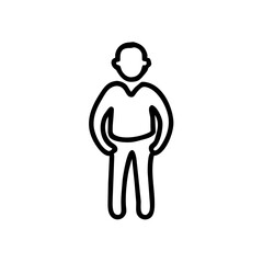 Mann Junge Ganzkörper Symbol 