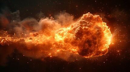 Fire realistic effect explosion