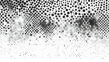 black and white background with dots