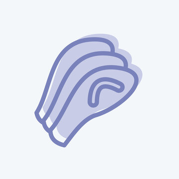recommend clip art: Icon Sashimi. suitable for Japanese symbol. two tone style. simple design editable. design template vector. simple illustration