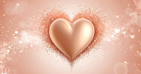 background for design in the form of a pink heart. texture