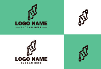 Chain icon logo vector art graphics for business brand app icon Chain logo template