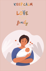 vector illustration of family day, where each family has its own activities, for example gathering in the same family room, holidays, sports with the family.