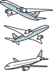 飛行機のイラスト