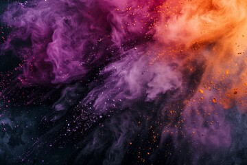 Cosmic cloud of color, abstract background, nebula pattern