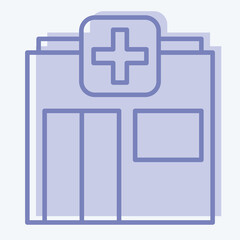 Obraz premium Icon Pharmacy. suitable for flu symbol. two tone style. simple design editable. design template vector. simple illustration