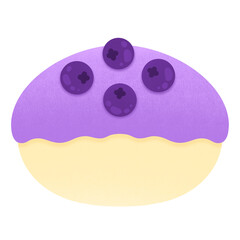 Cute Blueberry Cake With Topping Blueberry Fruit Cartoon Cute Bakery Cartoon Cute Bun Cartoon illustration Cute Cake Cartoon illustration Cute Cupcake Cartoon illustration Blueberry Cake Fruit Cake