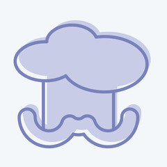 Icon Chef. suitable for education symbol. two tone style. simple design editable. design template vector. simple illustration