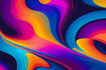abstract colorful background. abstract art with vibrant colors and intricate geometric patterns, symbolizing the limitless creativity of artificial intelligence