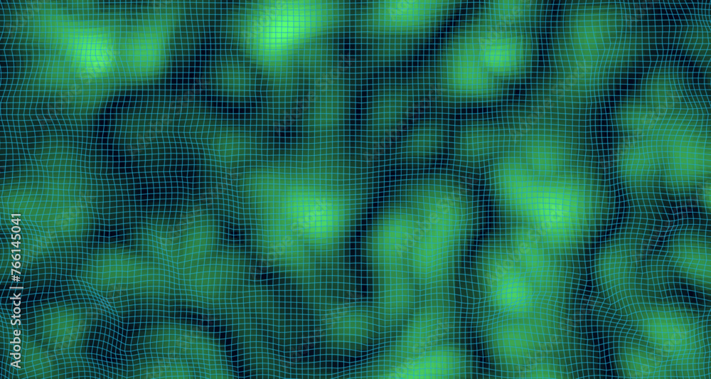 Aufkleber abstract vibrant background with 3d curvy shapes. flowing liquid smoke effect texture. abstract wave
