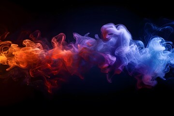 Discover the Beauty of abstract Colorful Liquid Smoke Artistry
