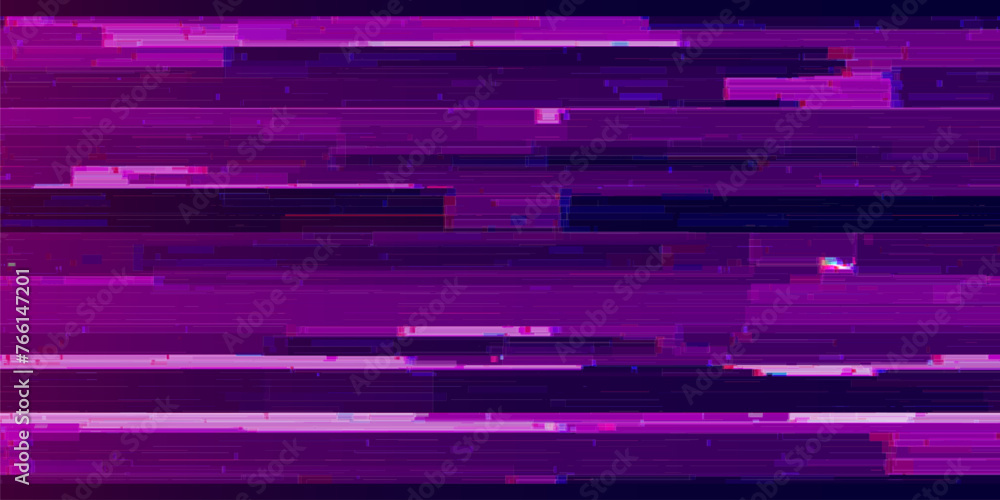 Poster abstract cyberpunk purple glitch background. abstract noise effect, error video damage, stylized dat