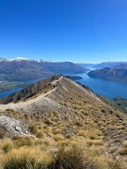 Roys Peak Track in Wanaka, South Island of New Zealand	
