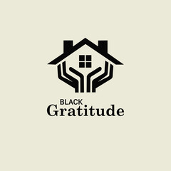 BLACK GRATITUDE 02 logo design,  logo design, minimalist logo, unique logo, logo maker, creative logo, brand identity