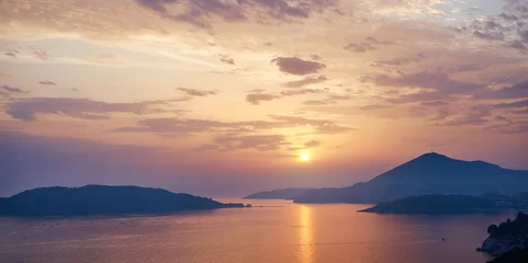 Selbstklebende Fototapeten Calming sunset in Montenegro © Gleb