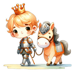 The young monarch's presence is both endearing and commanding.